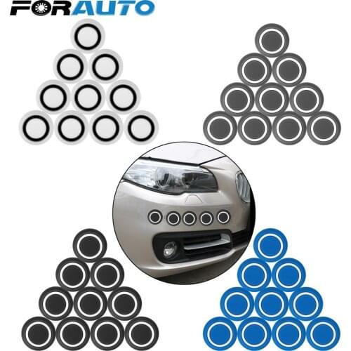 FORAUTO 10 Pcs/pack Round Protective Sticker Door Edge Trim Guard Car Door Guard Corner Bumper Protector Auto Accessories