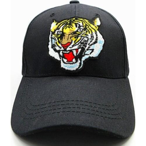 Tiger Embroidery Cotton Baseball Cap Hip-hop Cap Adjustable Snapback Hats for Men and Women 72