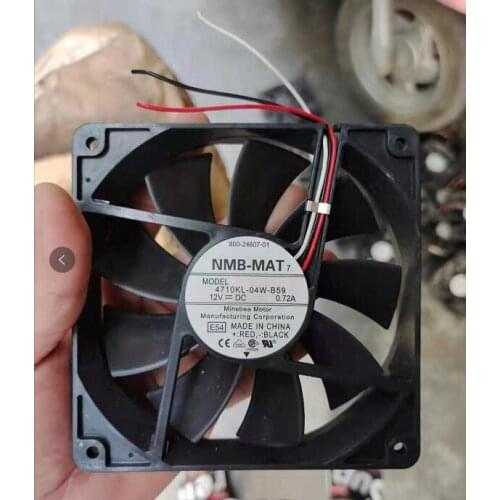 NMB-MAT 4710KL-04W-B59 E54 DC 12V 0.72A 120x120x25mm Server Cooling Fan