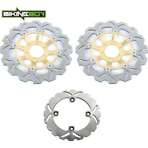 BIKINGBOY Front Rear Brake Discs Disks Rotors For Honda CBR 250 RR CBR250RR MC22 90 91 92 93 94 95 96 97 98 99 276mm 220mm Set