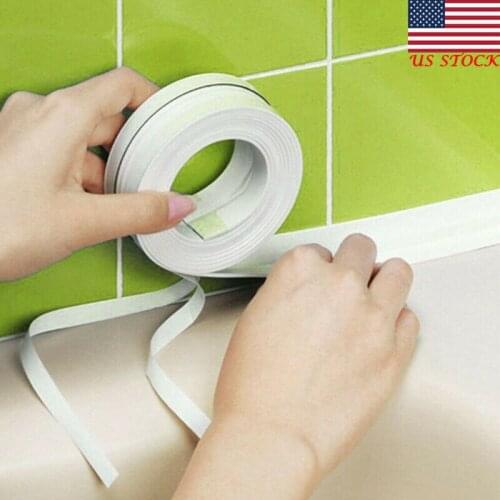 Self-Adhesive Kitchen Caulk Repair Tape Waterproof Mildew-proof Caulk Strip for Bathroom/ Washroom Washable Tape Kitchen Tools