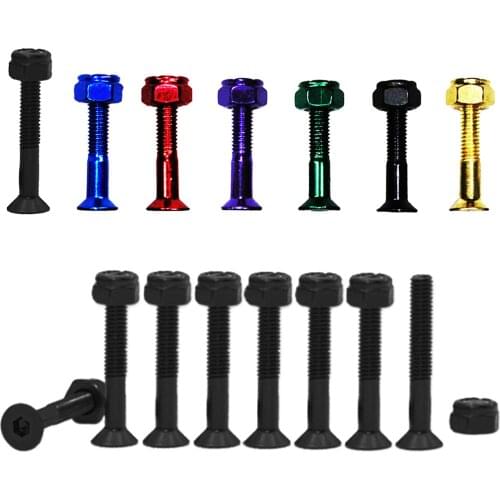 Replacement Longboard Skateboard Wheel Repair Mounting Hardware Screws Skateboard Hardware Truck Nuts Skate Screws Bolts