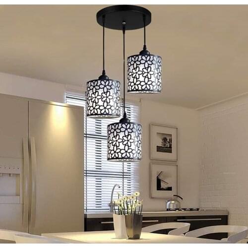 Nordic Modern Pendant Lights Fixtures iron Hollow Out Chandelier Pendant Lamp Home Decoration for Dining Room Bedroom Shop Bar