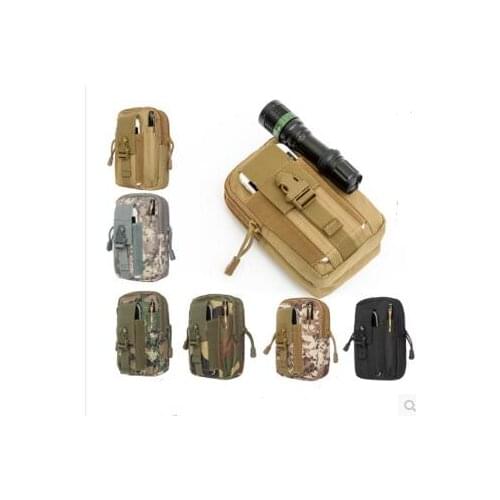 Sport Molle Tactical Waist Bag Phone Case For Nubian N2 M2 ZTE Axon7S Moto G5 S plus Alcatel A30 A30 plus iPhone 8 Cover