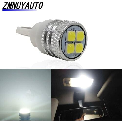 W5w t10 194 168 w5w led lights car interior reading dome light auto wedge parking bulbs 12V white red amber blue