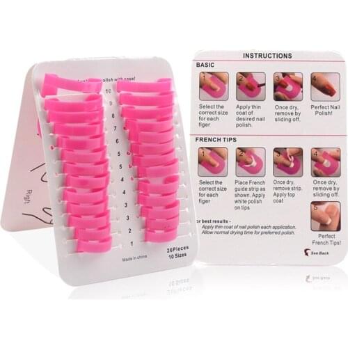 26 Pcs Nail Form Gel Model Clip Manicure Nail Art Spill-proof Finger Cover DIY Tools SANA889