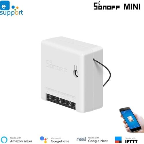 2-way MINI WiFi Smart switch module 10A compatible with Alexa and Google home for Smart Home