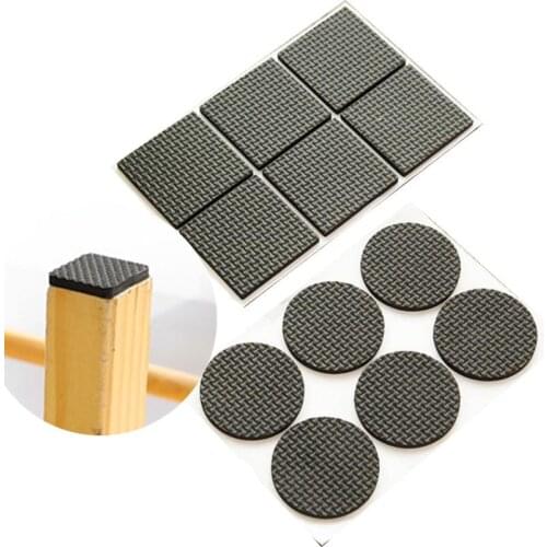 3PCS Anti slip furniture leg pads Chair table foot cover Self adhesive sofa feet felt mat muebles Bumper Damper Floor Protector