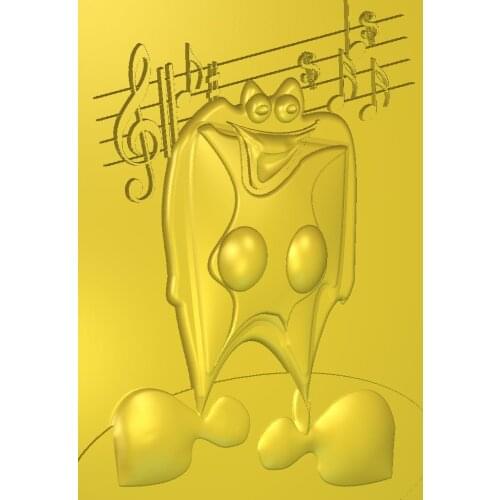3d model relief for cnc in STL clown_1