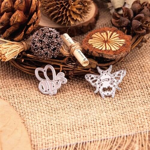 5x10.5cm Dancing bee Scrapbooking DIY Embossing Mothers Day paper dies cutting dies carbon steel cutter Metal die cards