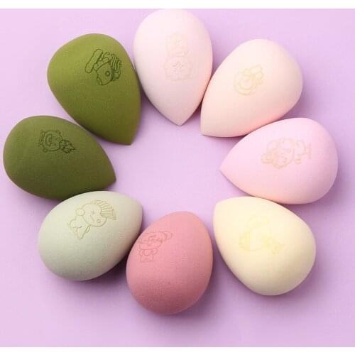 Soft Hydrophilic Makeup Sponge BB Cream Beauty Egg Soaked Water Large Drops Wet Dry Dual Use Face Foundation Powder Cosmetic 8pc