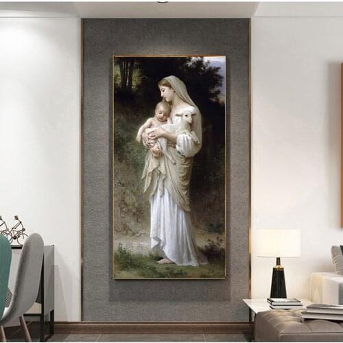 Abstract Jesus And Virgin Mary Baby Portrait 5D diy diamond painting full drill square pictures mosaic diamond embroideryZP-3687