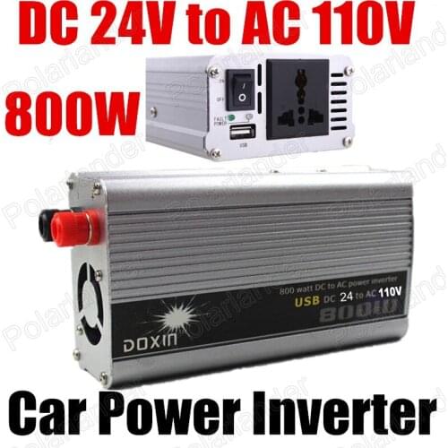 800W USB port Car Inverter DC 12V to AC 110V power converter modified sine wave car voltage transformer