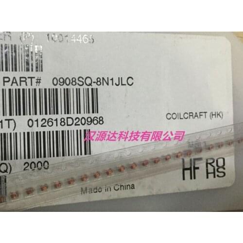 Chip 0908SQ- 8N1JLC air core coil 0908 8.1NH 5% 4.4A high Q value of the coil inductance