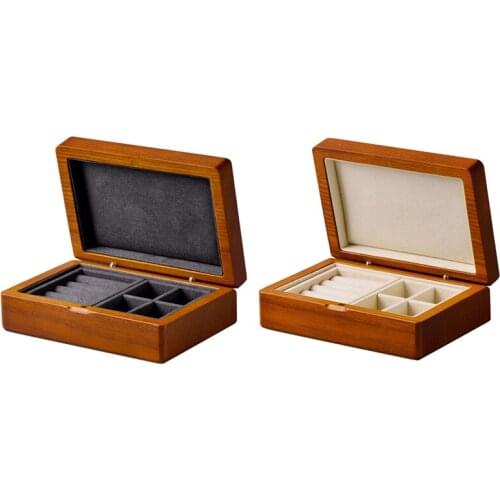 Rings Display Storage Bedroom Travel Wooden Jewelry Box Decorative European Style Vintage Earrings Necklace Box