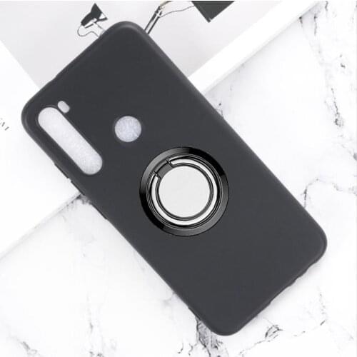 For Redmi Note 8 Back Ring Holder Bracket Phone Case Cover Phone TPU Soft Silicone Cases for Xiaomi Redmi Note 8 6.3"