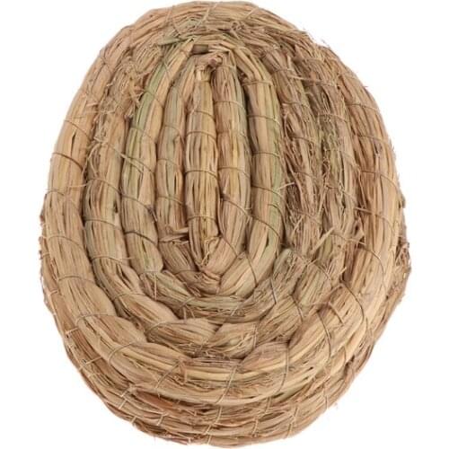 Pet Nest Woven Natural Straw Hamster Rabbit Guinea Pigs Warm House Handmade Cage