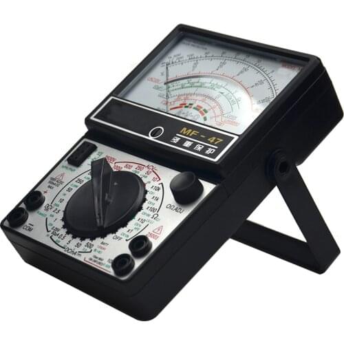 MF47 Pointer Multimeter Meter Learning Suite 1.2V-3.6V With Temperature Measurement Hand-held DC current AC voltage