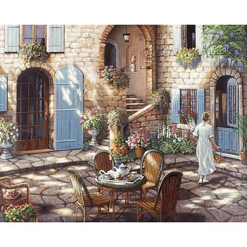 A15198 11CT/14CT/18CT/25CT/28CT Oil tea patterns Counted Cross Stitch DIY Cross Stitch Kits Embroidery Needlework Sets