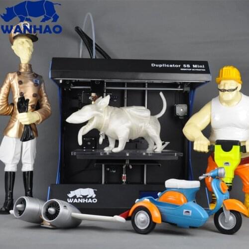 Hot Sale Desktop DIY 3D printer kit,WANHAO Duplicator 5 Mini,high precision Metal Frame Kit, Printer with free filament and LCD