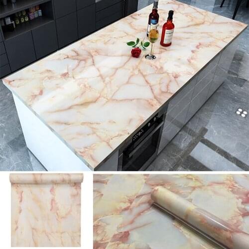 Furniture Renovation Wallpaper Self-adhesive Waterproof Vinyl Wall Stickers Modern Home Decor Living Room Kitchen Cabinet Films