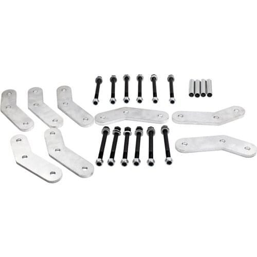 Front Rear Shackles 1.25" Lift Kit FOR Jeep Wrangler YJ 1987 1988 1989 1990-95 Corrosion Resistant