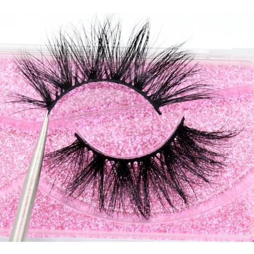Visofree Luxury 5D Mink Hair False Eyelashes Wispy Cross Fluffy Mink Lashes Extension Tools Makeup Handmade Mink Eyelashes K22