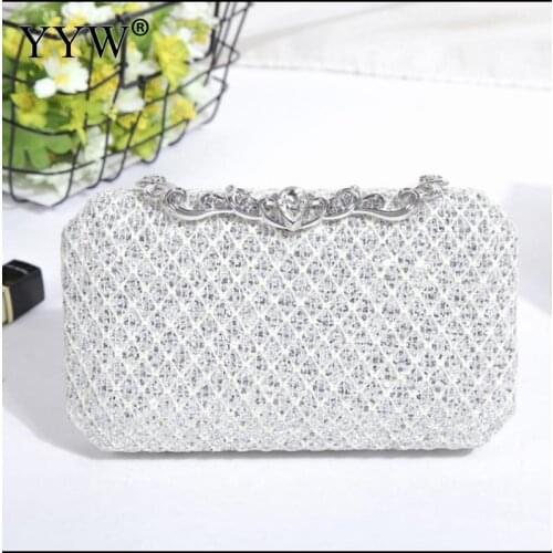Luxury Evening Party Bags Gold Diamonds Women Wedding Clutch Handbag Clutches Elegant Rhinestone Prom Purse Handbags Pink 2020