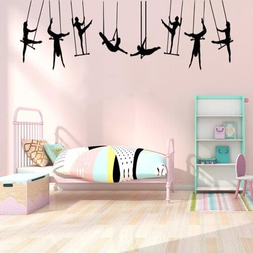 Diy Dance Wall Sticker Room Decoration Accessories For Living Room Vinyl Mural Bedroom Wall Art Decals Commercial adesivi murali