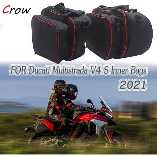 FOR Ducati Multistrada V4 S 2021 Inner Bags For Plastic Side Panniers Cases Motorcycle Accessories MULTISTRADA v4
