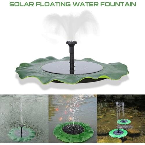 Solar-Powered Small Fountain Bird Bath Water Pump for Fish Tank Pond Garden Patio Decoration Pump 28x28 38x38cm
