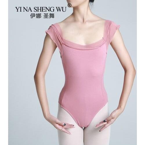 High Quality Of Black Girl Ballet Dance Leotard Elastic Ballet Stage Dancing Costume Ballet Leotards Performance Wear For Women