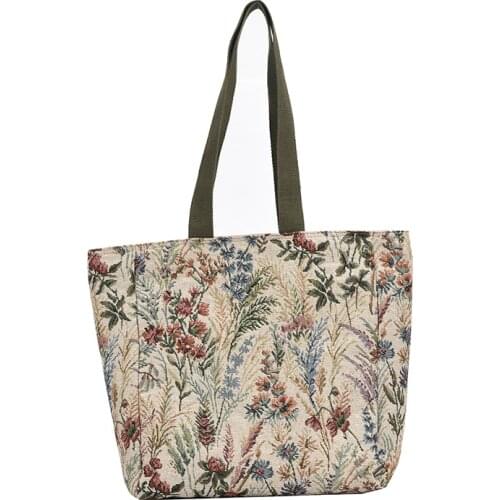 Womens Party Versatile Cartoons Shoulder Bags Summer 2021 Female Fashion Large Canvas Bag Ladies Luxury Fabric Handbag Shopper