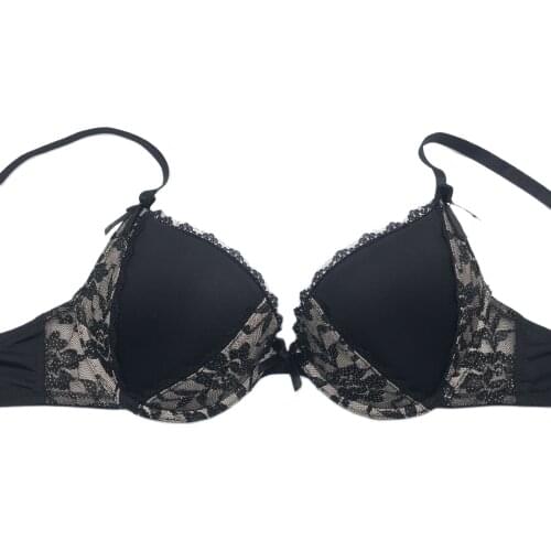 Kittybear Women New Sexy Lace Embroidery Mesh Push Up Bra Padded Soft Underwear Lingerie Brassiere Bralette Cheap Wholesale