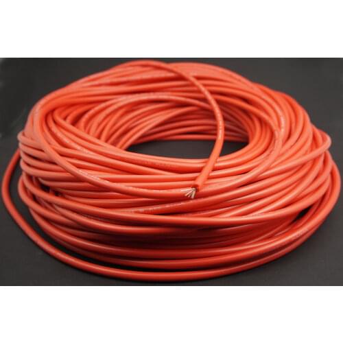 10M 32.8Ft 22AWG 40KV Electric Copper Core Soft Flexible Silicone Wire Cable