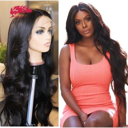4x4 5x5 HD Transparent Lace Closure Wig With Free Part Brazilian Body Wave 13x4 Lace Front Wigs Remy Hman Hair Wigs For Women