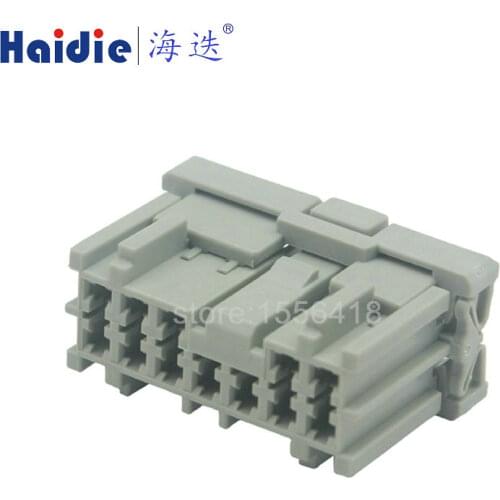 2sets auto 12pin male of 6098-0252 electrical housing plug wiring harness unsealed connector 6098-0251