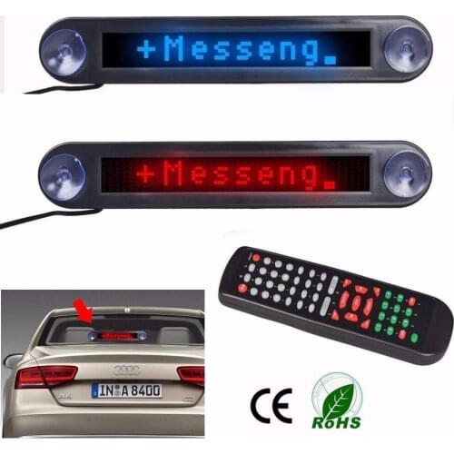 SMD LED display screen article 7 * 40 rolling vehicle on-board mini advertising screen go red, yellow, green and white word