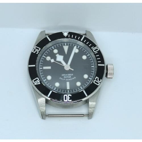 40MM Mans Watch Part 316 Stainless Steel Case Dial And Hands Set For Automatic Movement ETA 2836 ST2130 Miyota8215