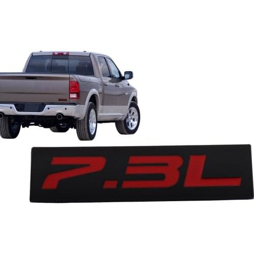 Black Red 7.3L 7.3 L for Engine Fender Trunk Lid Emblem Decal Badge Sticker