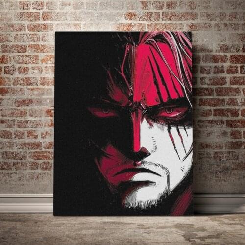 Home Decoration Canvas Anime HD Prints Poster Painting Red-Haired Shanks Living Room Wall Art One Piece Modular Picture Framewor