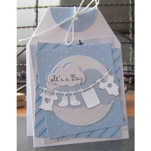 Baby Coat Shoes Metal Cutting Dies Stencil Scrapbooking DIY Album Stamp Paper Card Embossing Decor Craft