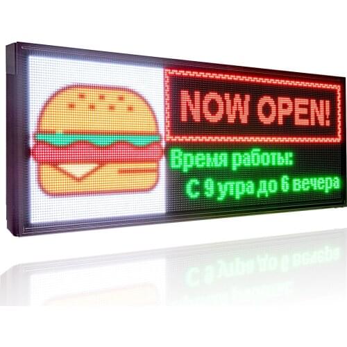 P5 indoor RGB HD LED display panel WiFi programmable advertisement scrolling video screen picture message board + tempera