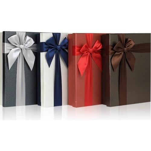 Exquisite Bow business Gift box birthday Anniversary clothes paper box коробка картон упаковка подарки на новый год package