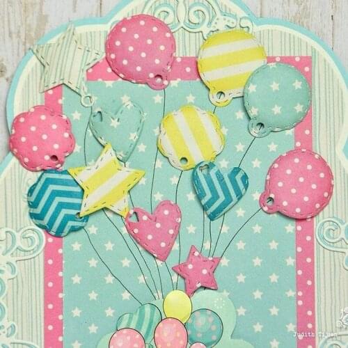 JMCRAFT Pentagram Love Heart Balloon Metal Cutting Dies DIY Scrapbook Handmade Paper Craft Metal Steel Template Dies