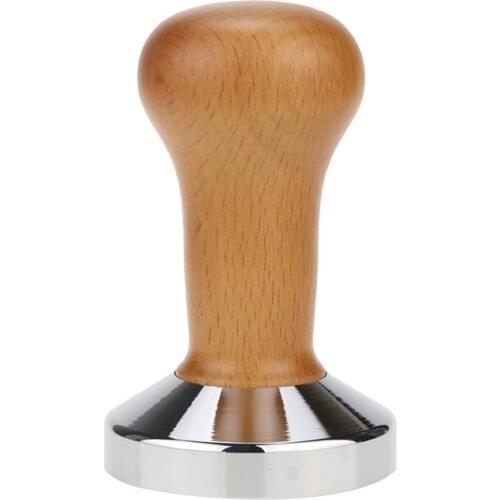 Food Grade 51/53/58mm Coffee Tamper Wooden Handle Barista Espresso maker Grinder Handmade High Quality Hot Sale
