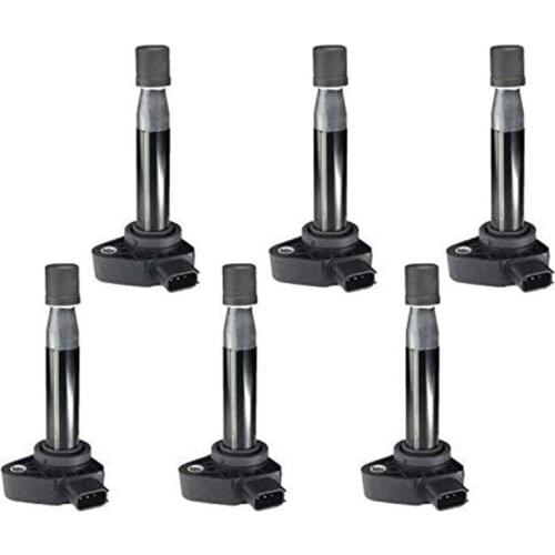 Pack of 6 Ignition Coils for Honda Accord Odyssey Acura Mdx Tl Rl Vue 3.0l 3.2l 3.5l V6 30520p8ea01 30520p8fa01 30520rcaa02 9091
