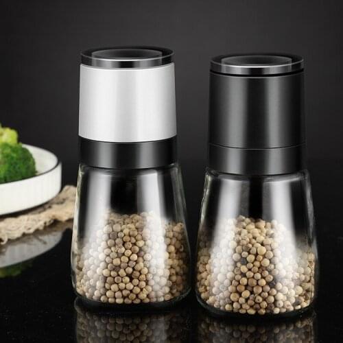 Salt and Pepper Mills Pepper Mill with Strong Adjustable Pepper Mill Grinder Kitchen Tools Accessories Pepper Grinder Spice Mill