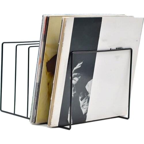 Metal LP Vinyl Record Display Shelf Turntable Storage Shelf Exhibit Stand Holder E5BA