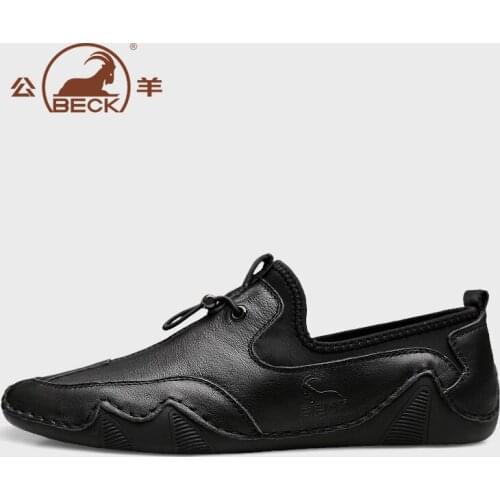 Beck 2020 men casual loafer shoes genuine leather convenient moccasin comfortable lining fashion driving mens shoes